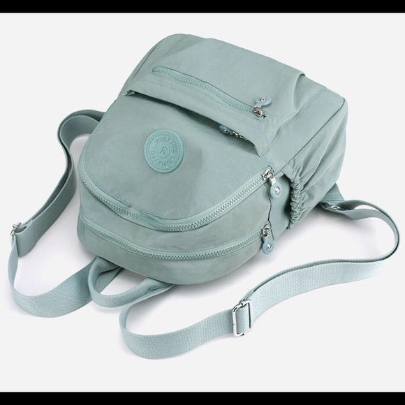 Solid color ladies backpack outdoor travel duffel bag - Picture 2 of 2